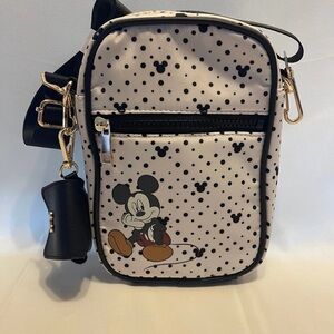 Bio world-Disney-Black and White Mickey Mouse Crossbody Bag & Tech Pouch